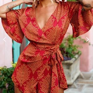 Silk romper